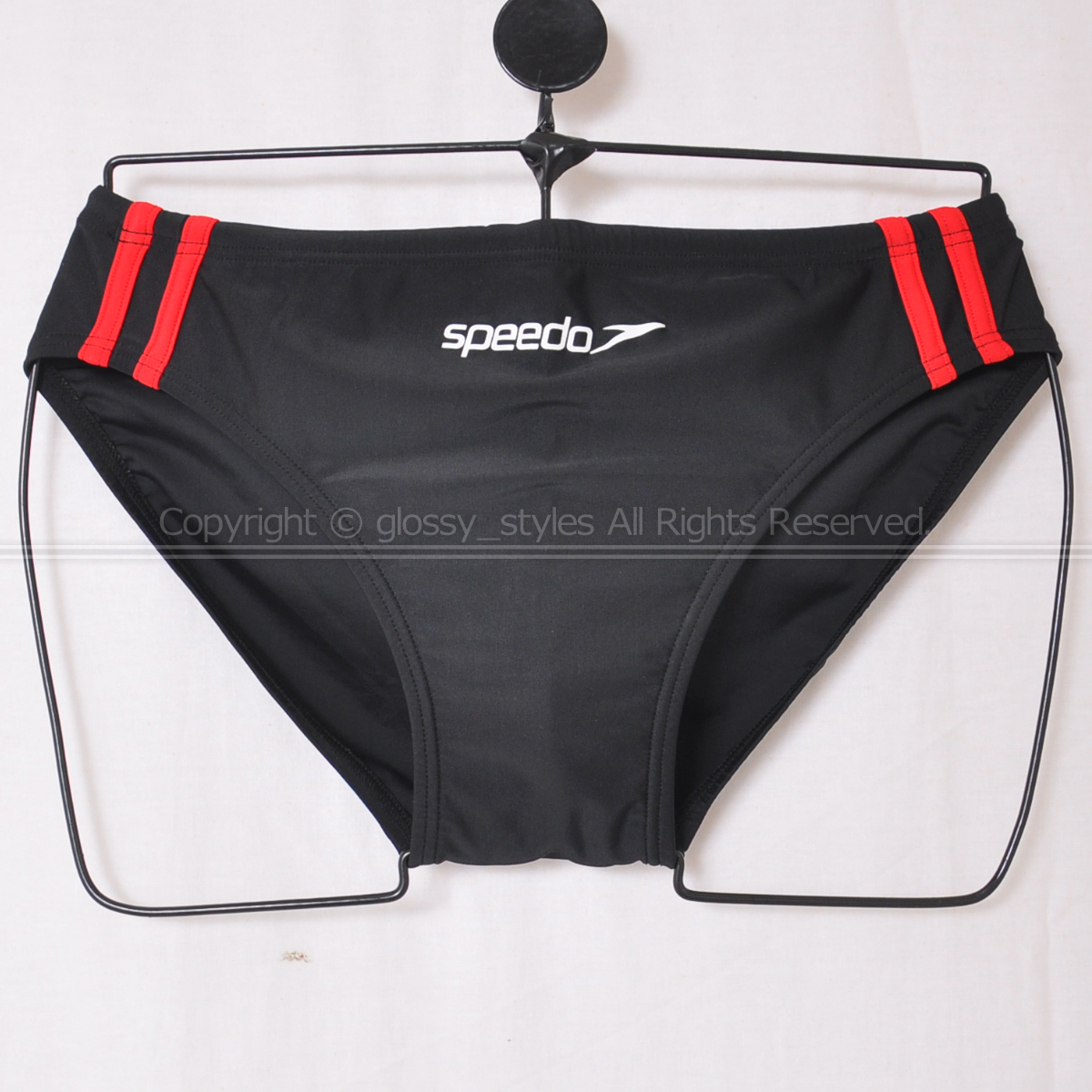 K1827-03□美品 speedo スピード サイドストライプ ブーメラン水着 競 