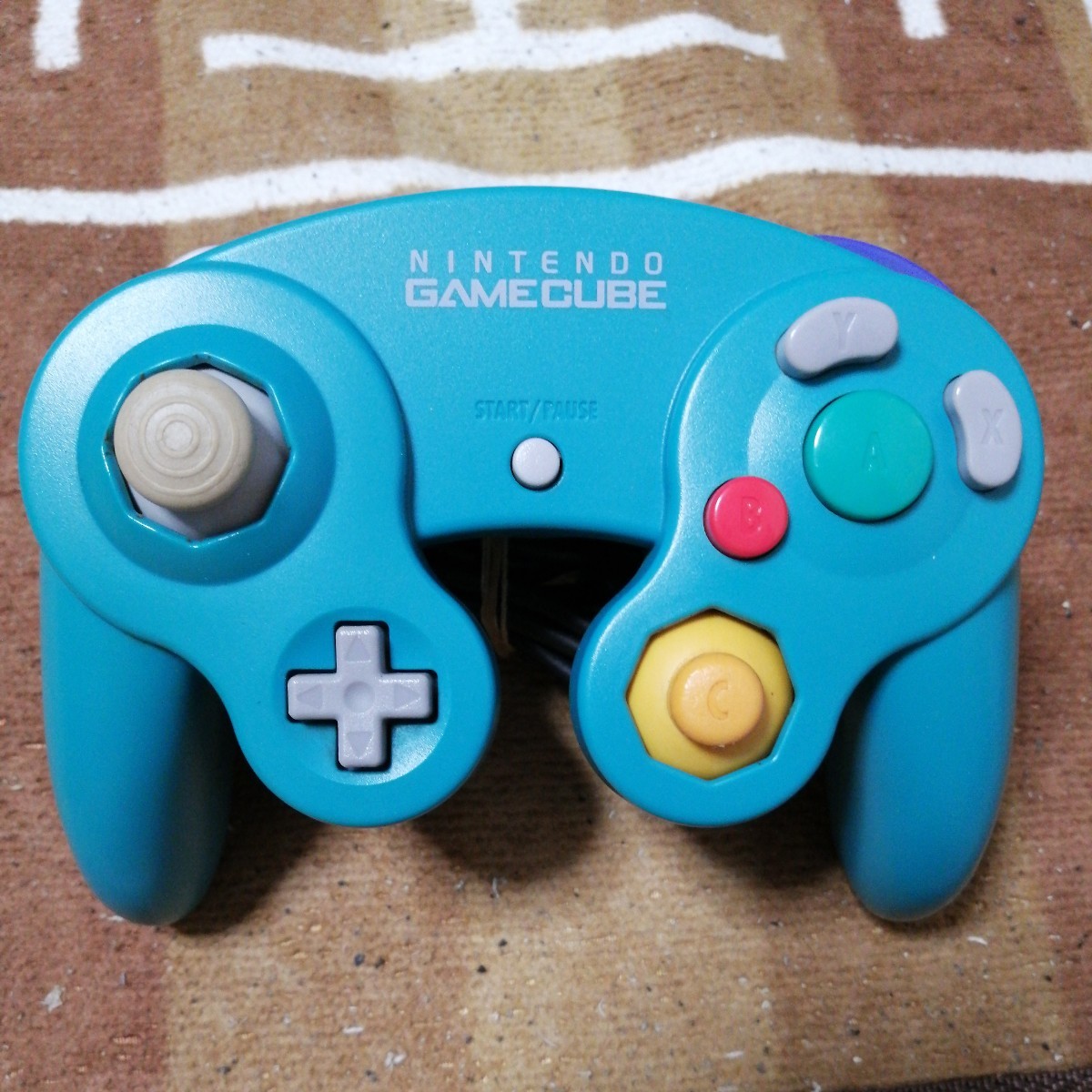 動作確認済　純正品　GC　ゲームキューブ　コントローラ　エメラルド グリーン 緑　ニンテンドー　任天堂 