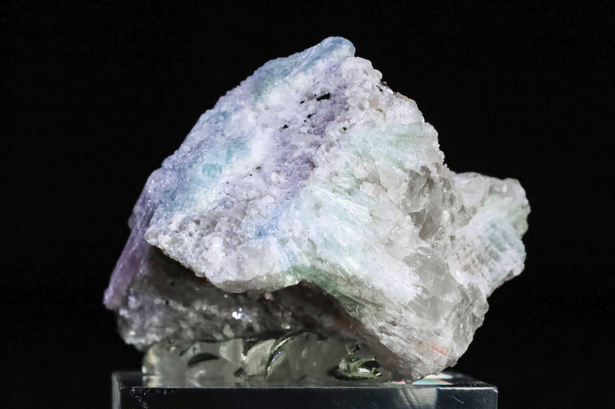 84g 『激稀有結晶』天然 パライバブルー ピンク グリーン トリカラー 