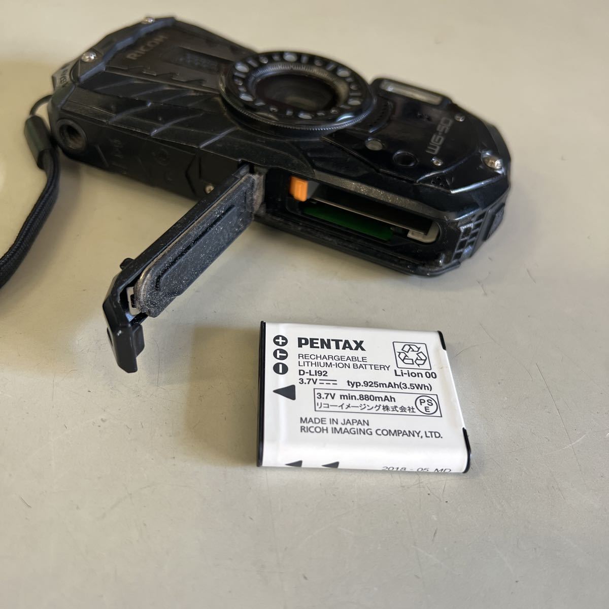 リコー RICOH WG-50 ブラック 防水コンパクトデジタルカメラ 簡単動作