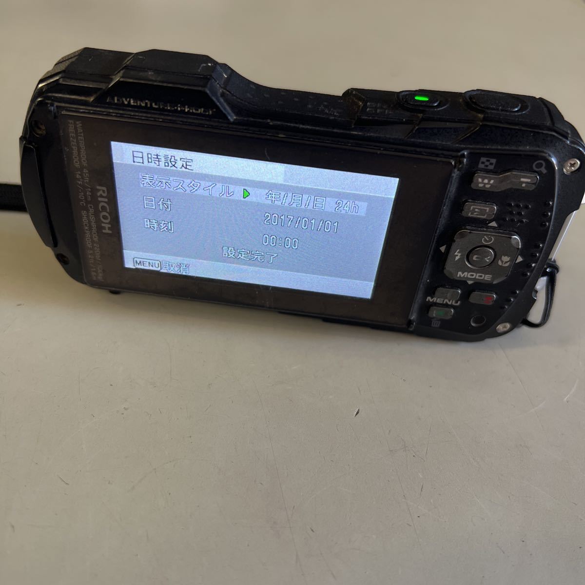 リコー RICOH WG-50 ブラック 防水コンパクトデジタルカメラ 簡単動作