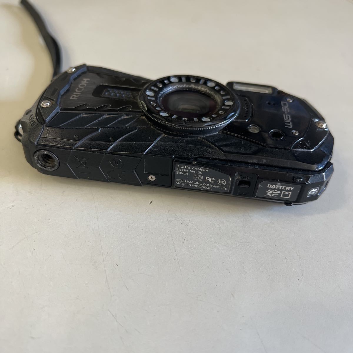 リコー RICOH WG-50 ブラック 防水コンパクトデジタルカメラ 簡単動作