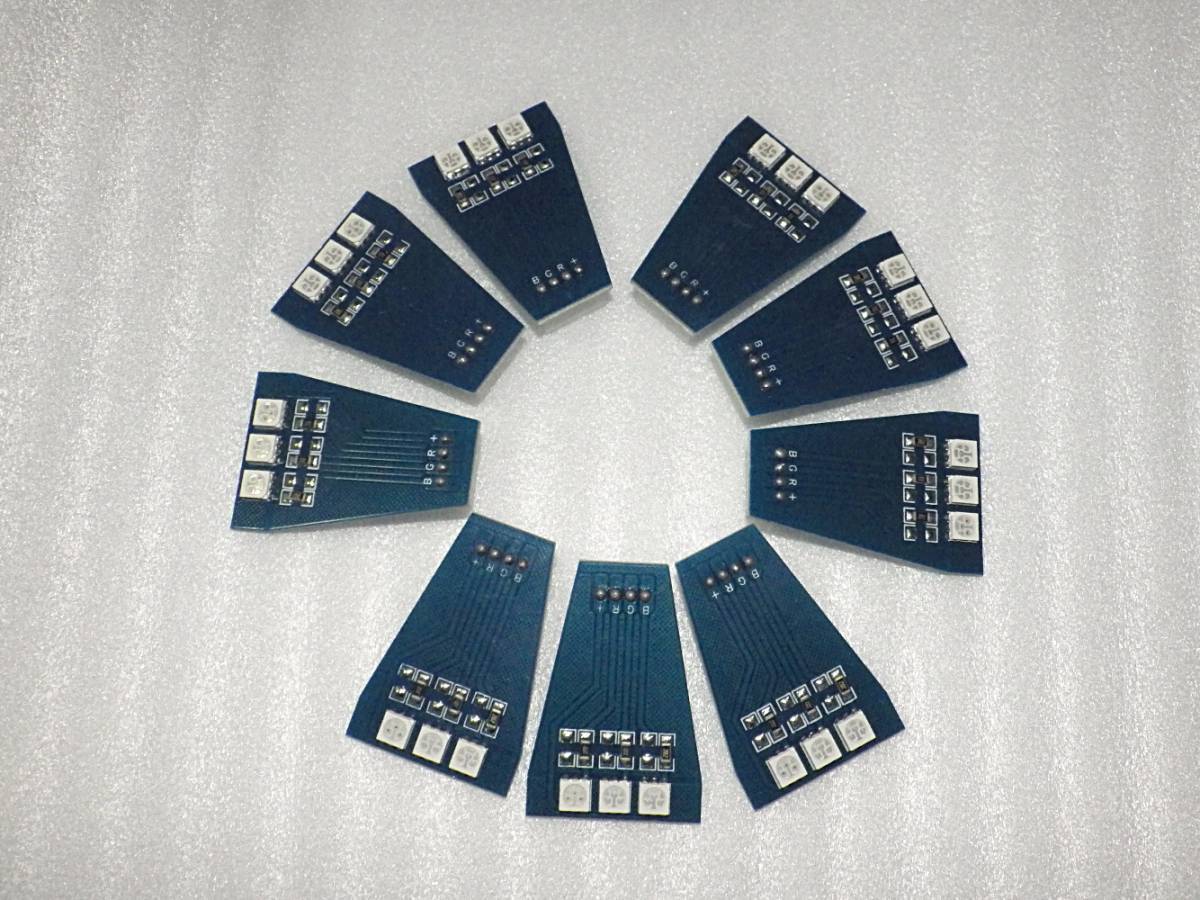 ヤマサＲＧＢ筐体用バックライト互換品ＬＥＤ基板９枚セット（一台分）