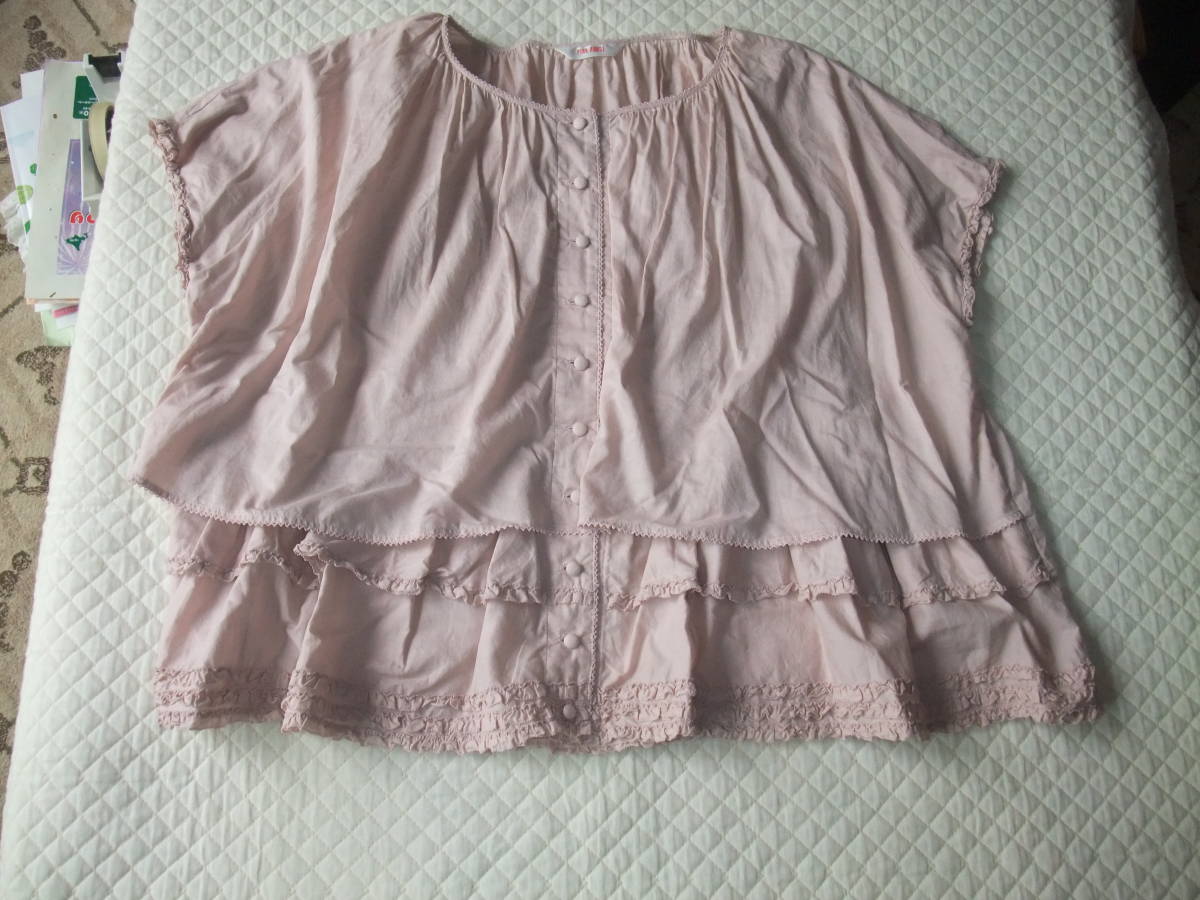 ピンクハウス 半袖ブラウス フリル 美品 - 極美品＊PINK HOUSE ピンク 