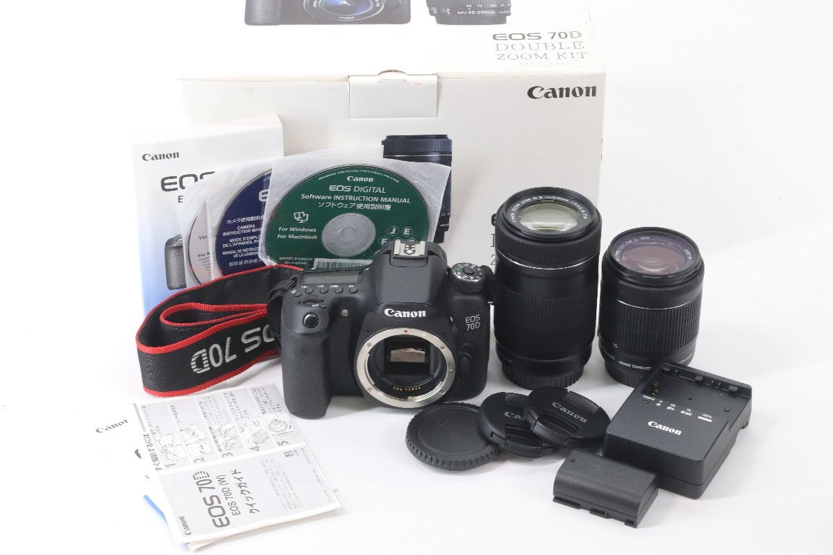 CANON キャノン EOS 70D デジタル一眼レフ カメラ EF-S 55-250mm F4