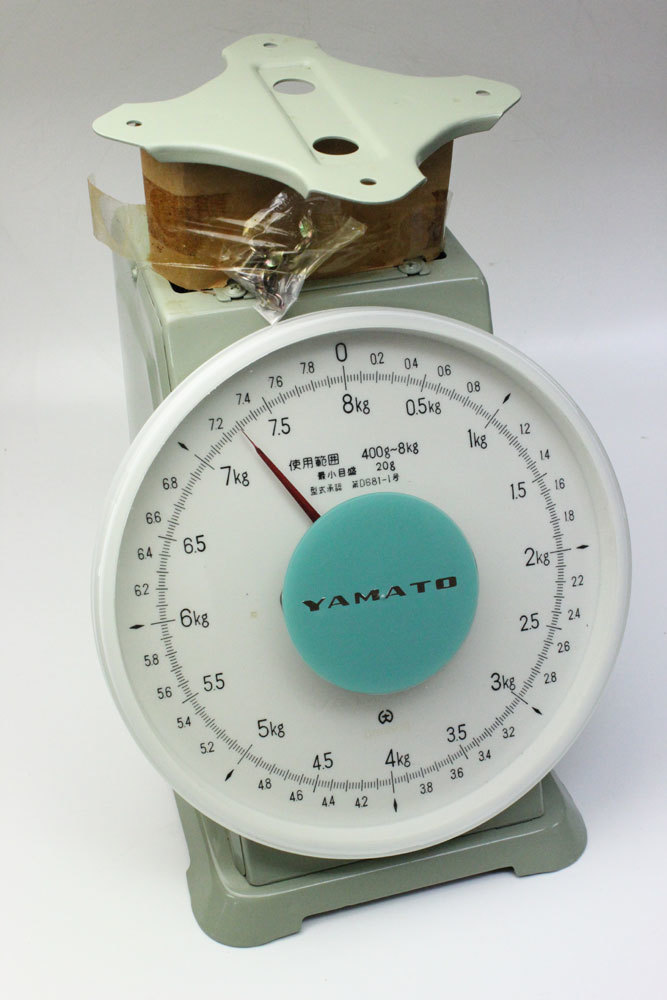 希少 大和製衡 YAMATO SCALE 上皿自動秤 8kg 秤 昭和レトロ 希少 大和製衡 YAMATO SCALE 上皿自動秤 8kg 秤 昭和レトロ