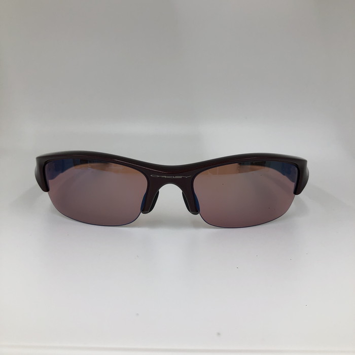 美品 OAKLEY FLAK サングラス メンズ 03-883J レッド系 [jgg]