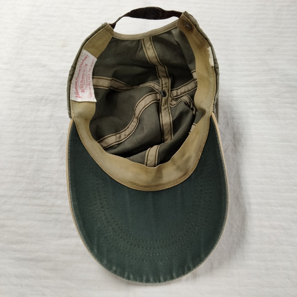 Filson Long Bill cotton Cap フィルソン ロングビル コットン