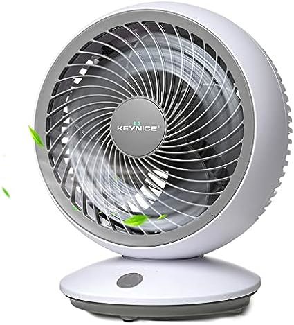 01-ホワイト KEYNICE サーキュレーター 扇風機 首振り 静音 dcモーター 壁掛け 小型 パワフル送風 車 キャンプ U