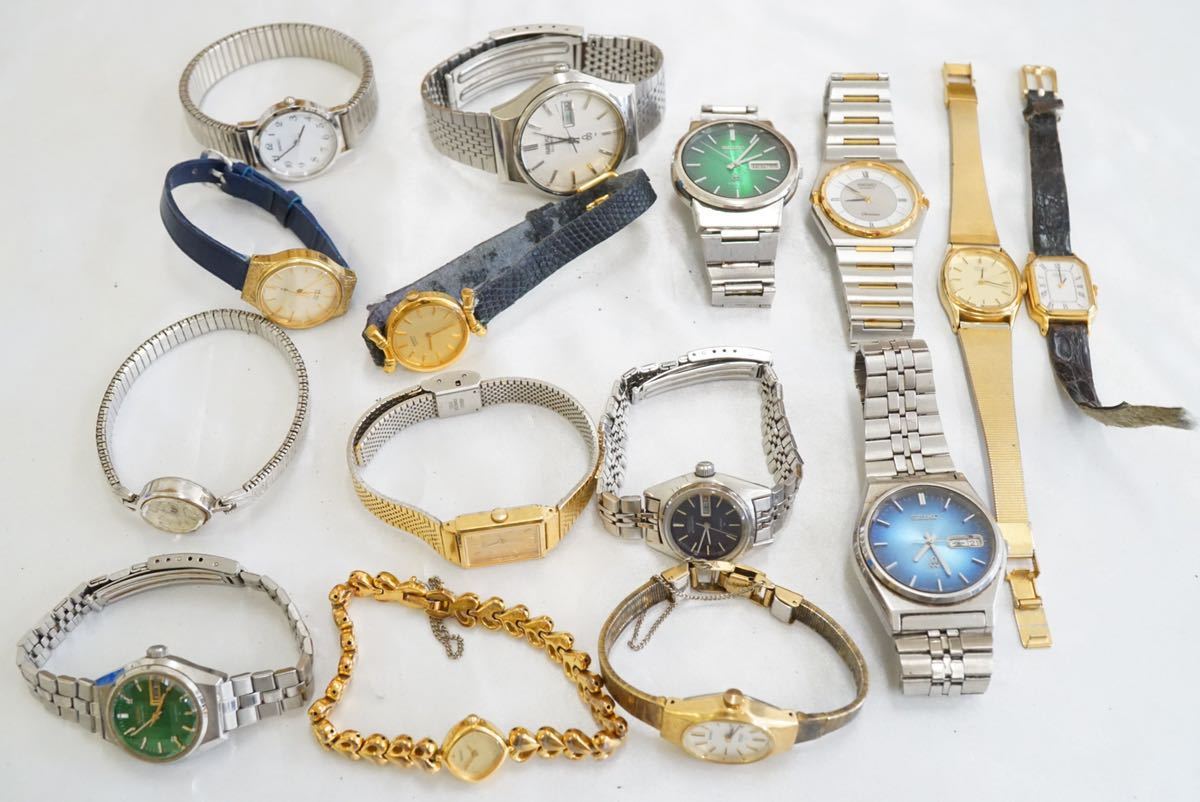 F220 全てSEIKO/セイコー 腕時計 15点セット ヴィンテージ アクセサリー メンズ レディース 大量 まとめて おまとめ まとめ売り ジャンク品