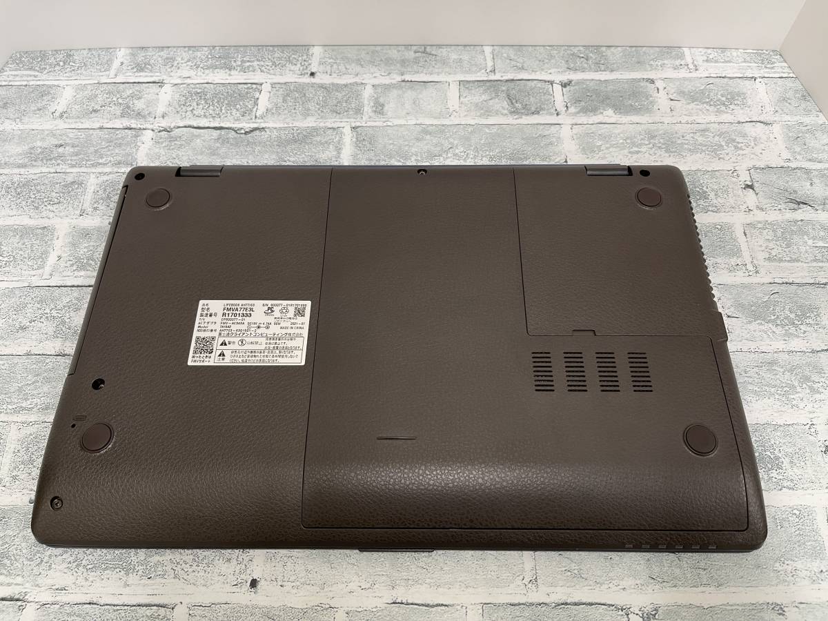 美品】富士通 LIFEBOOK AH77/E3［第11世代 Intel Core i7-1165G7／高速 