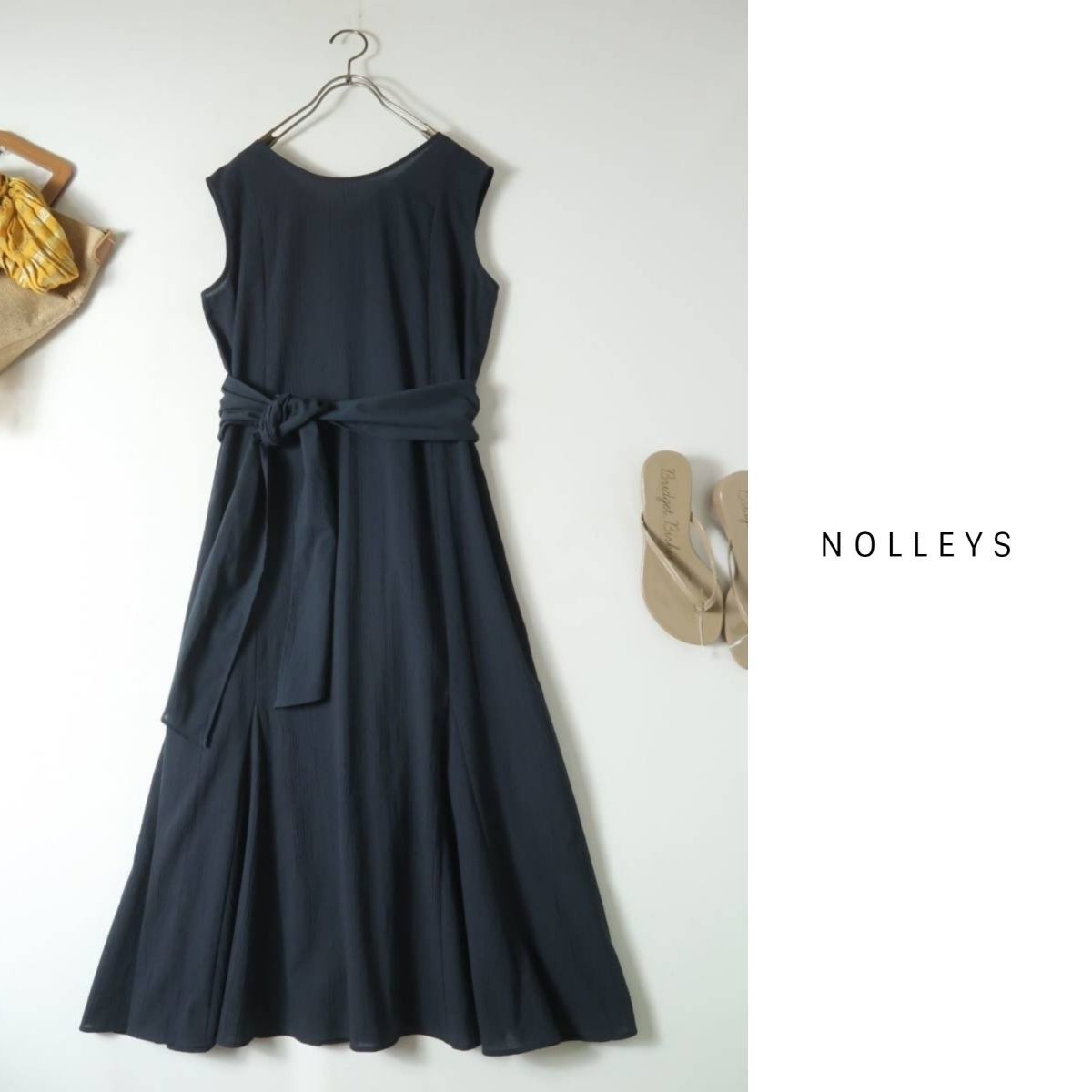 1.5万☆ノーリーズ NOLLEYS☆洗える 3WAY ワンピース 38サイズ☆E-M 5423