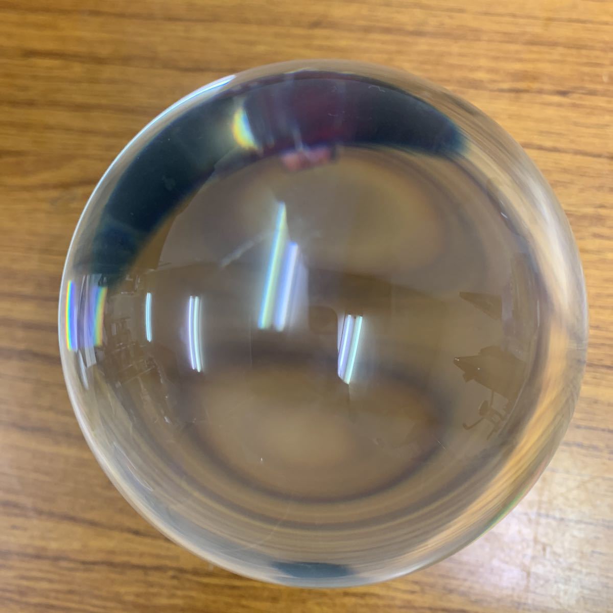 a♪水晶玉 2つセット まとめて 台座付き 約10㎝ 11㎝ 風水グッズ
