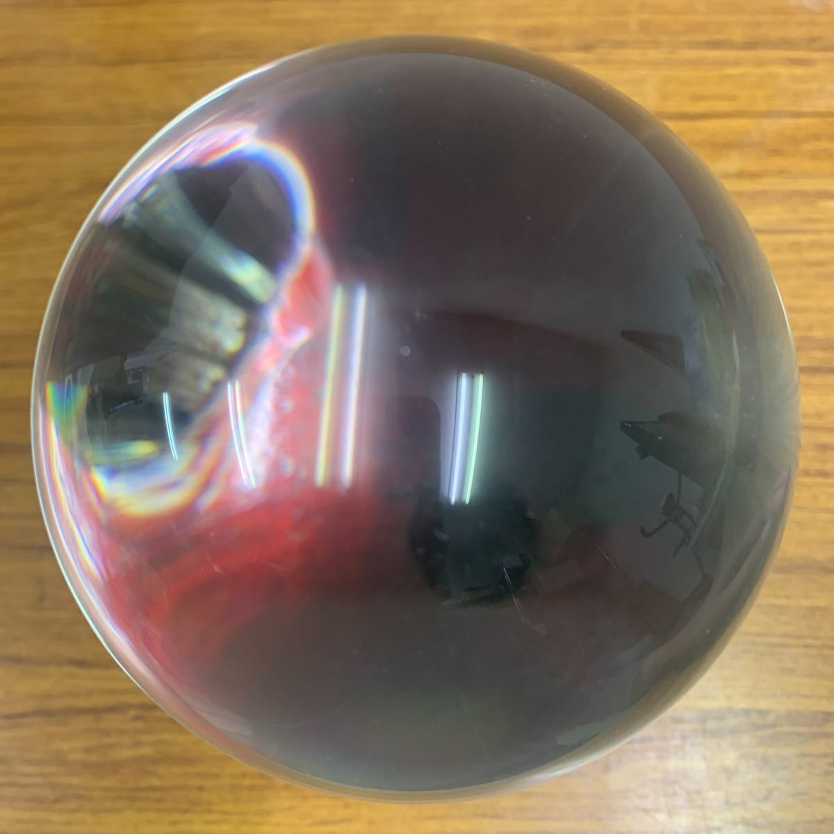 a♪水晶玉 2つセット まとめて 台座付き 約10㎝ 11㎝ 風水グッズ