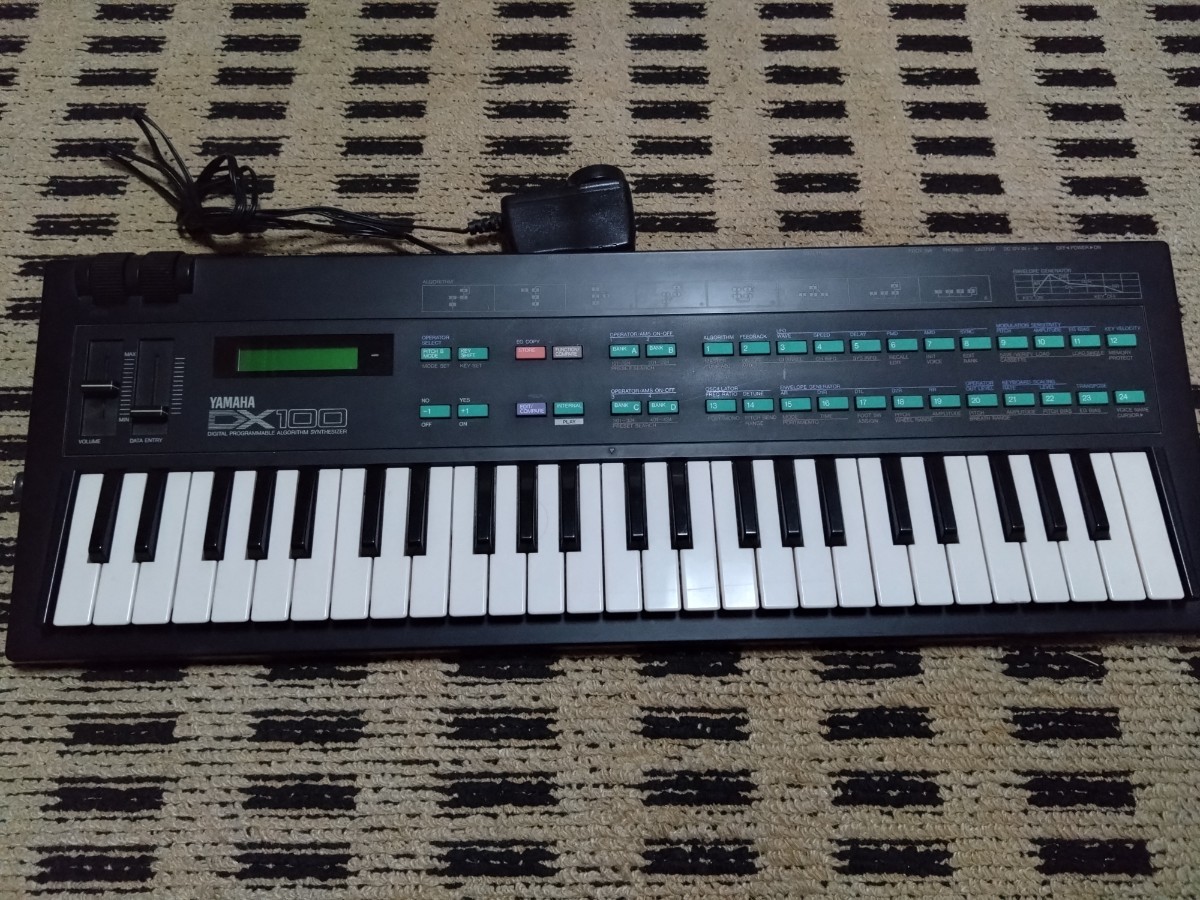 名機】YAMAHA DX100 ヤマハ シンセサイザー キーボード 動作確認済み 