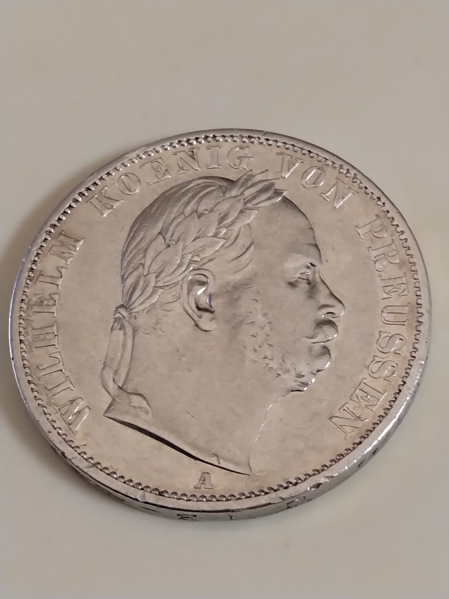 K*)様 1866年 Aドイツ プロイセン 王国ターラー銀貨 ウィルヘルム王