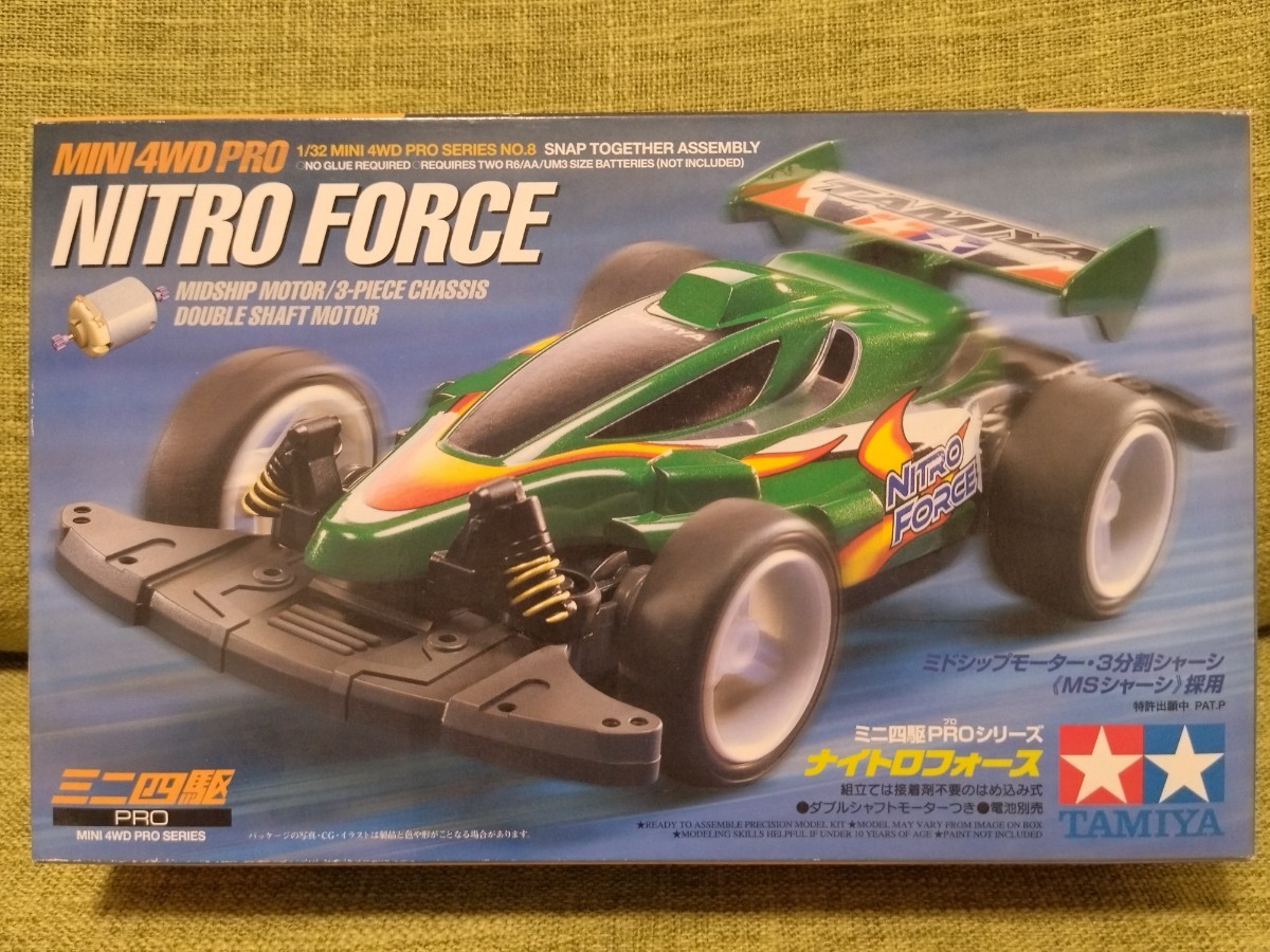 新品未組立 当時物 ナイトロフォース NITRO FORCE ミニ四駆PRO 田宮 