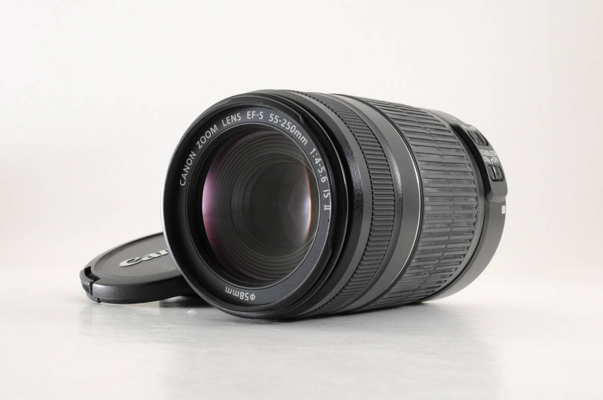 動作品 キャノン Canon ZOOM LENS EF-S 55-250mm f4-5.6 IS II AF 一眼