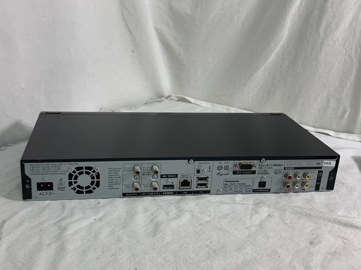 ☆Panasonic パナソニック ☆DMR-T3000R ブルーレイ レコーダー 家電