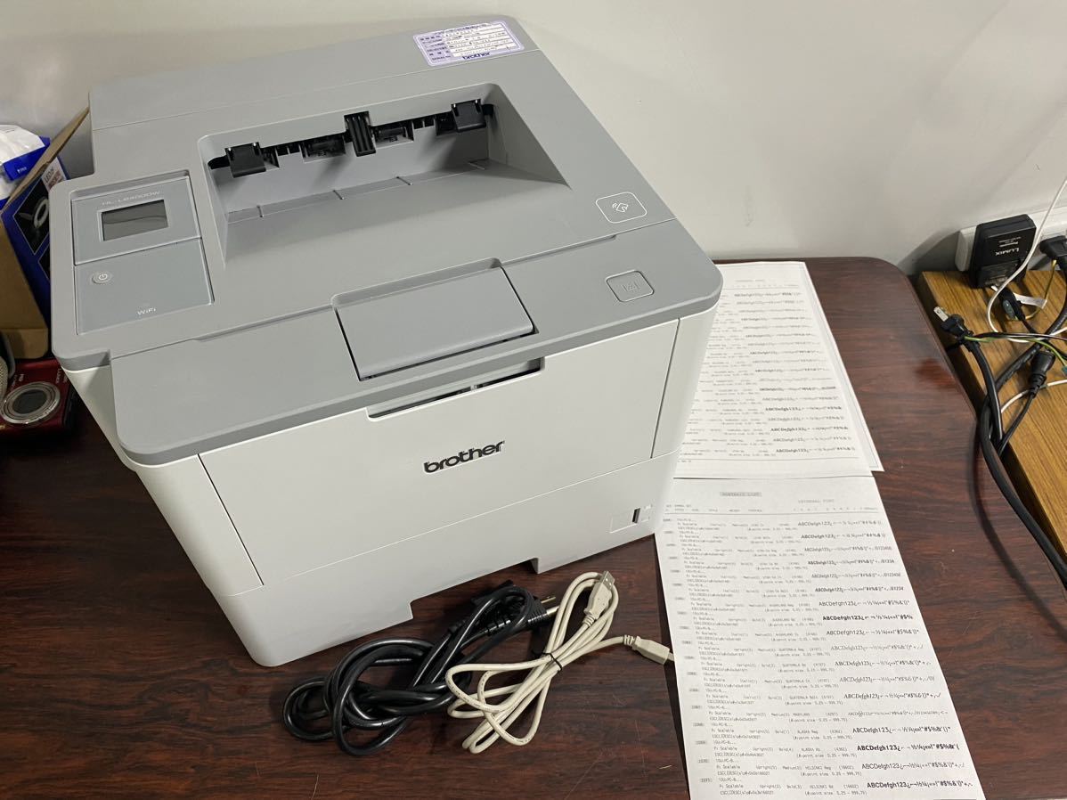 A2030) 11564枚 現状品 ブラザー ジャスティオ A4 モノクロプリンタ JUSTIO HL-L6400DW