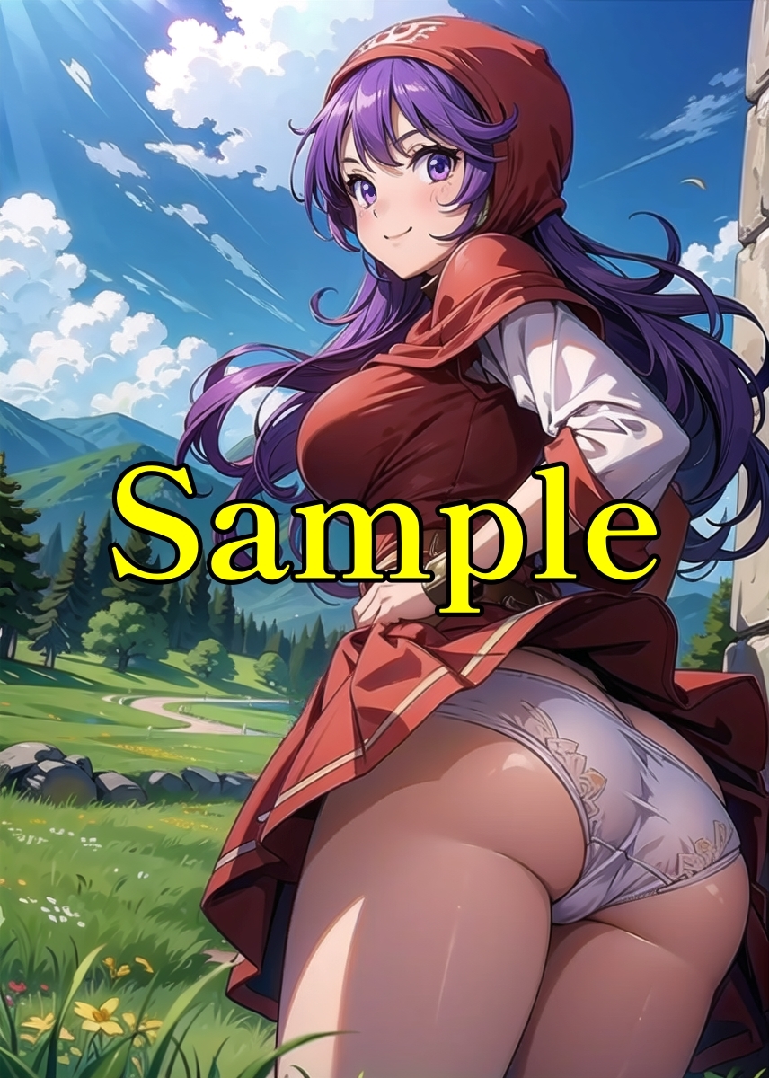 ドラゴンクイエストⅡ DQ2 ムーンブルクの王女 同人ポスター A4サイズ高品質イラストアートセクシーポスター アニメ anime 美少女