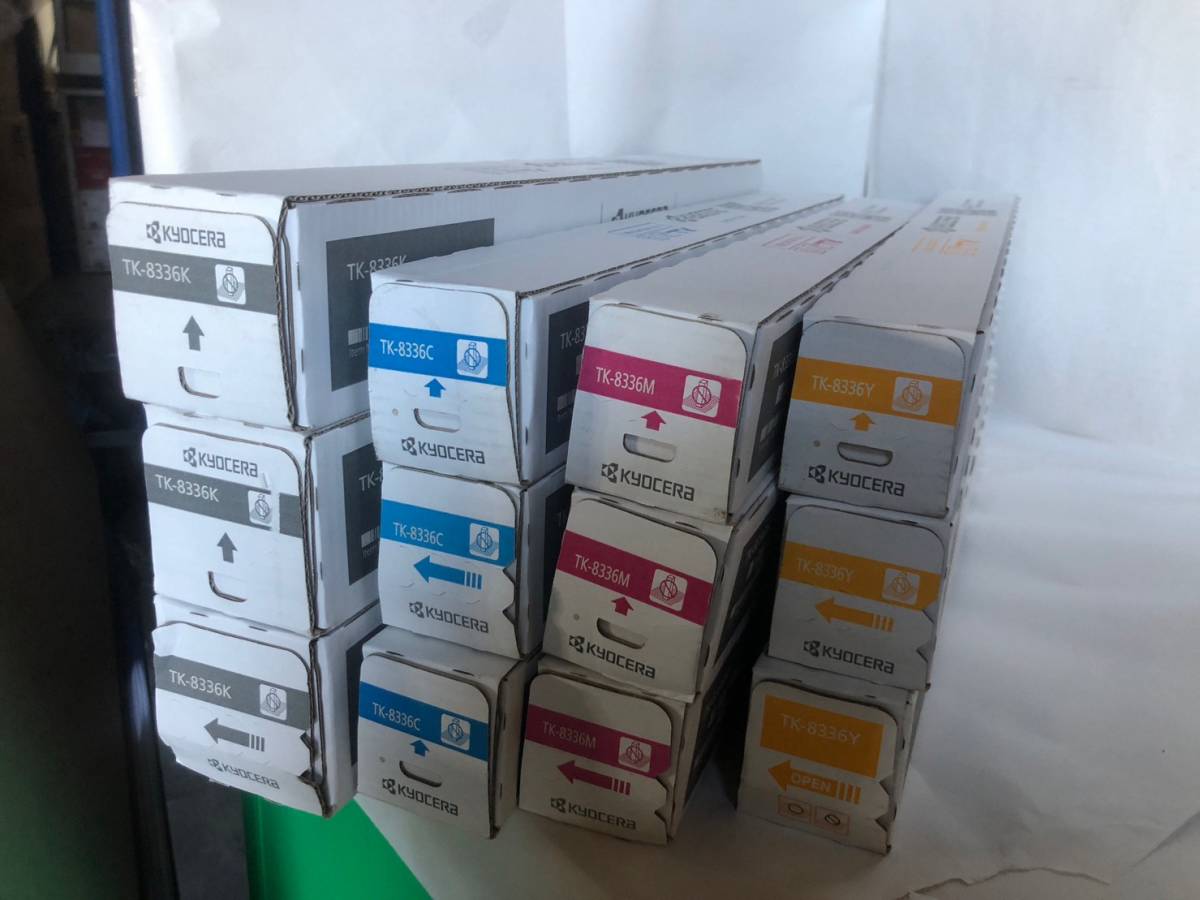 ■京セラ TK8336 カートリッジ　ブラック / シアン/ マゼンタ/ イエロー / 4色*3セット計１２本■送料無料　■20230818-2