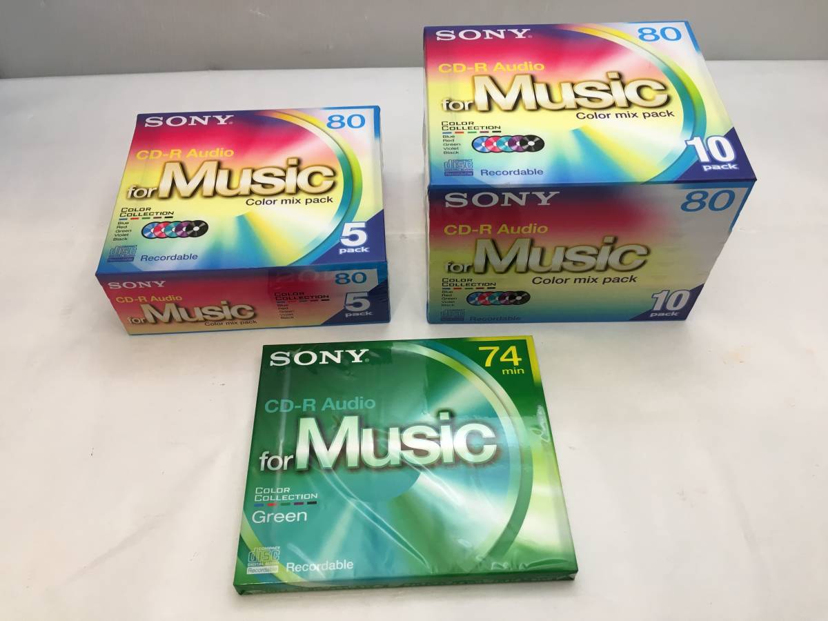新品SONY ソニー 音楽用 CD-RW 74分 for music 5枚セット