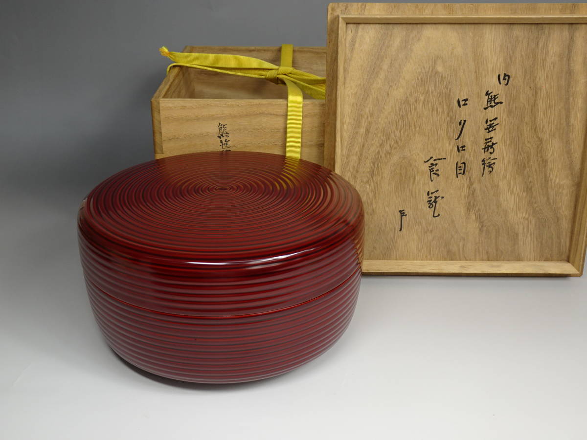 流】古美術品 黒塗図螺鈿細工四方盆五客 箱付 DF860
