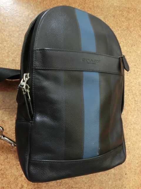 極美品 コーチ COACH ボディバッグ ショルダーバッグ/ レザー 本革 
