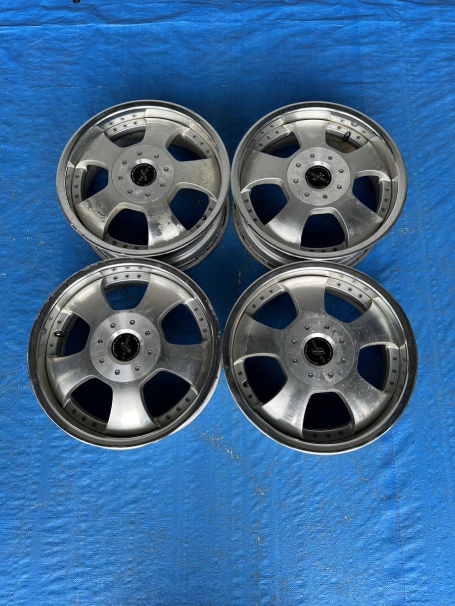 FABULOUS 深リム 15インチ5.5J 4穴PCD 100 ＆110 オフセット38 中古