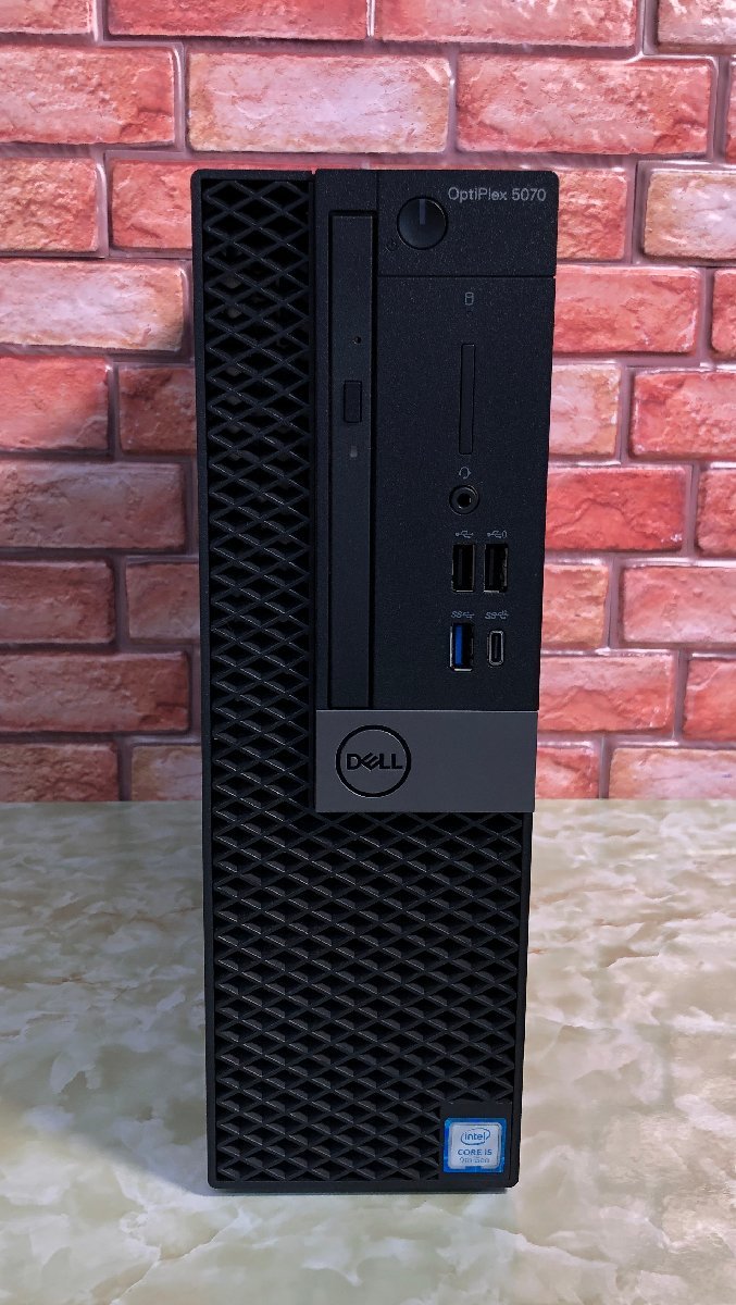 1円～ ●DELL OPTIPLEX 5070 SFF / 第9世代 Core i5 9500 (3.00GHz) / メモリ 16GB / NVMe SSD 512GB / DVD / Win 10 Pro / 省スペース型