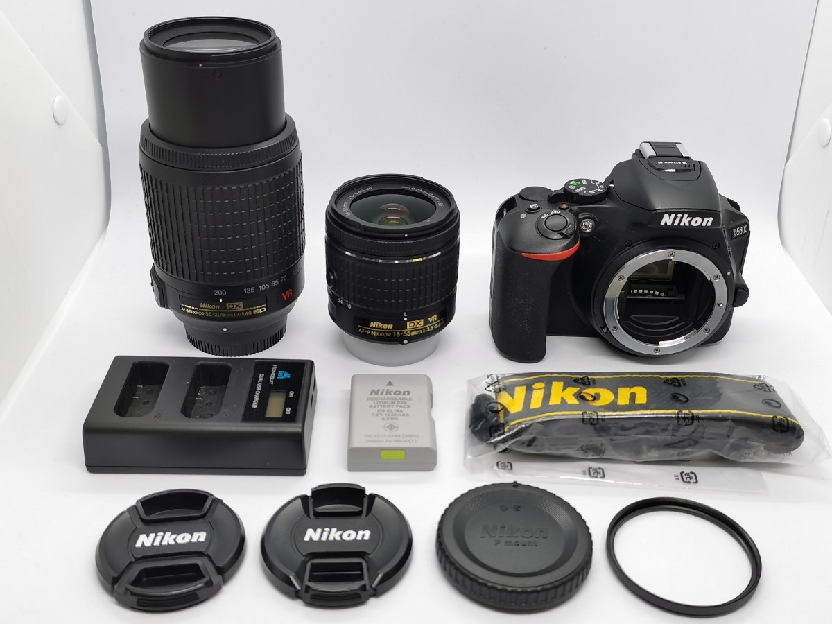 ☆人気の最新WiFi一眼レフ☆ ニコン D5600 ダブルズームセット 