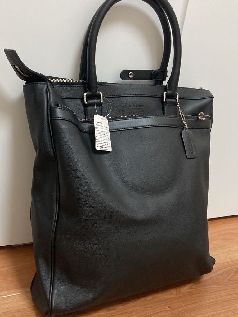 COACHコーチ 本革 レザー ビジネス トート トートバッグ メンズ 2WAY