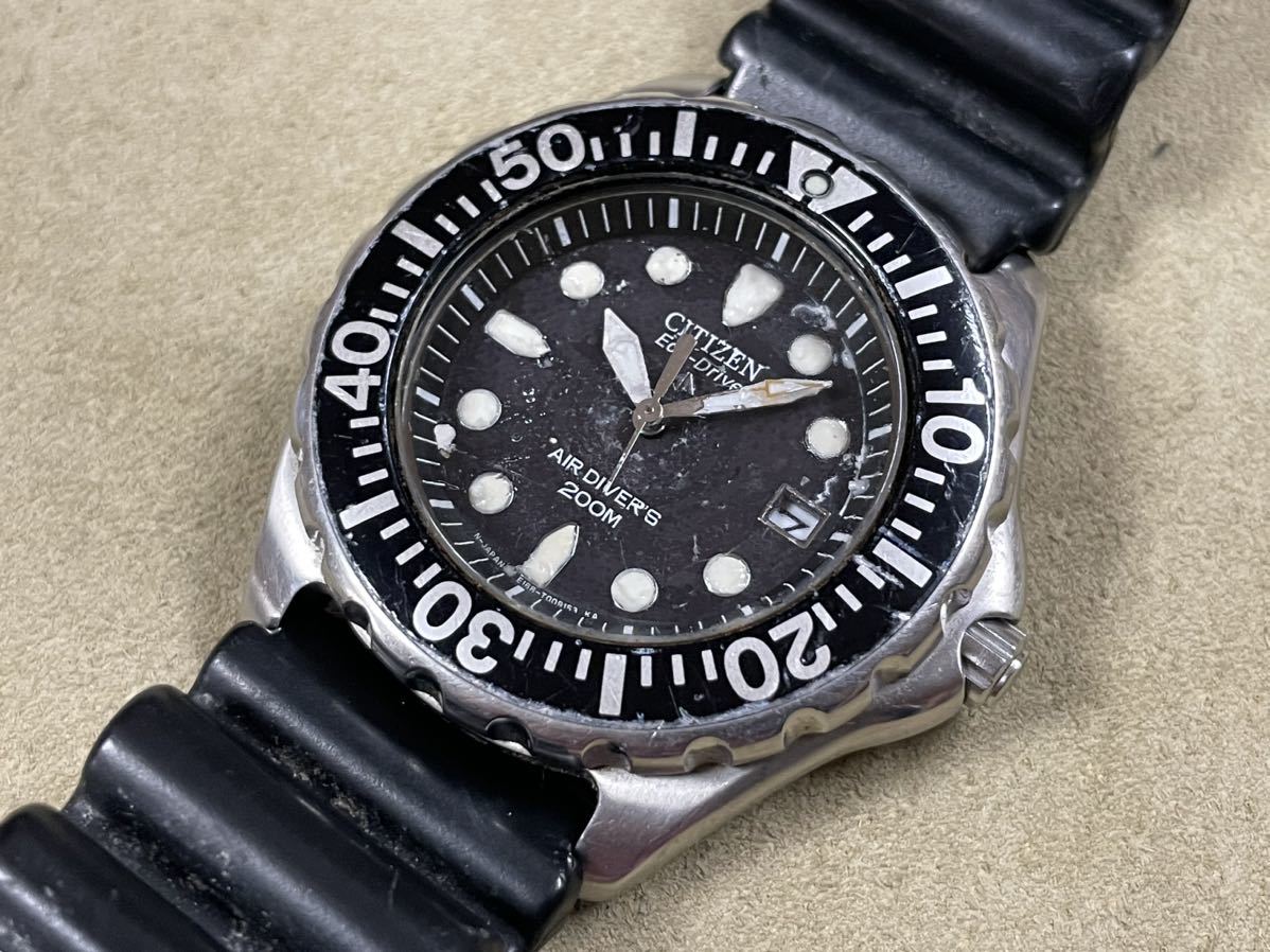CITIZEN シチズン AIR DIVER 200m D202-Q00117 チタン エアーダイバー 