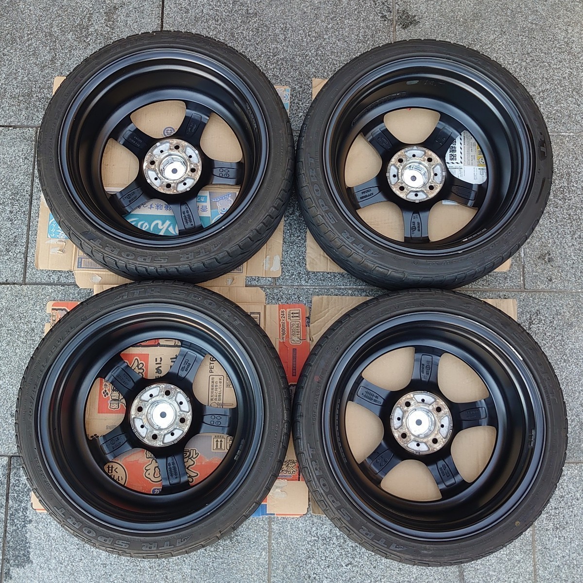 比較的綺麗】STEALTH RACING(ステルスレーシング) K35 17インチ 7J＋42 