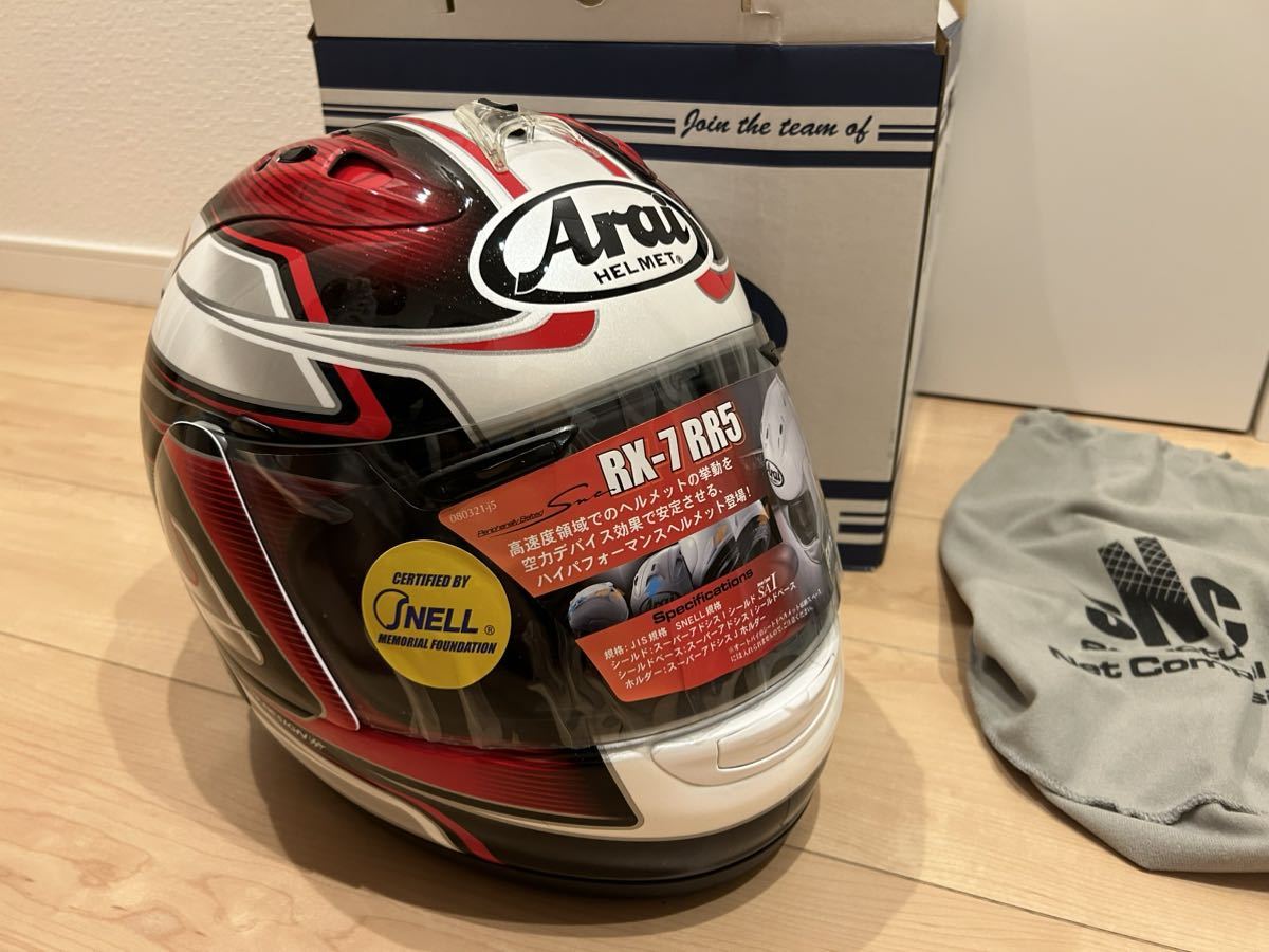 Arai RX-7RR5 ペドロサGP スモークシールド付き Arai RX-7RR5 ペドロサGP スモークシールド付き Arai RX-7RR5 ペドロサ
