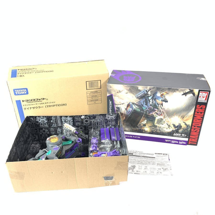 美品 タカラトミー GENERATIONS ダイナザウラー (TRYPTICON) USAエディション トランスフォーマー フィギュア＊未使用品【TB】