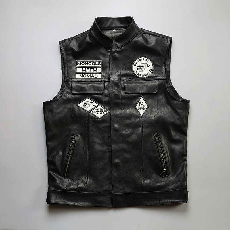 ジャーキン ベスト メンズレザー | 本革 バイクジャケット midori1020