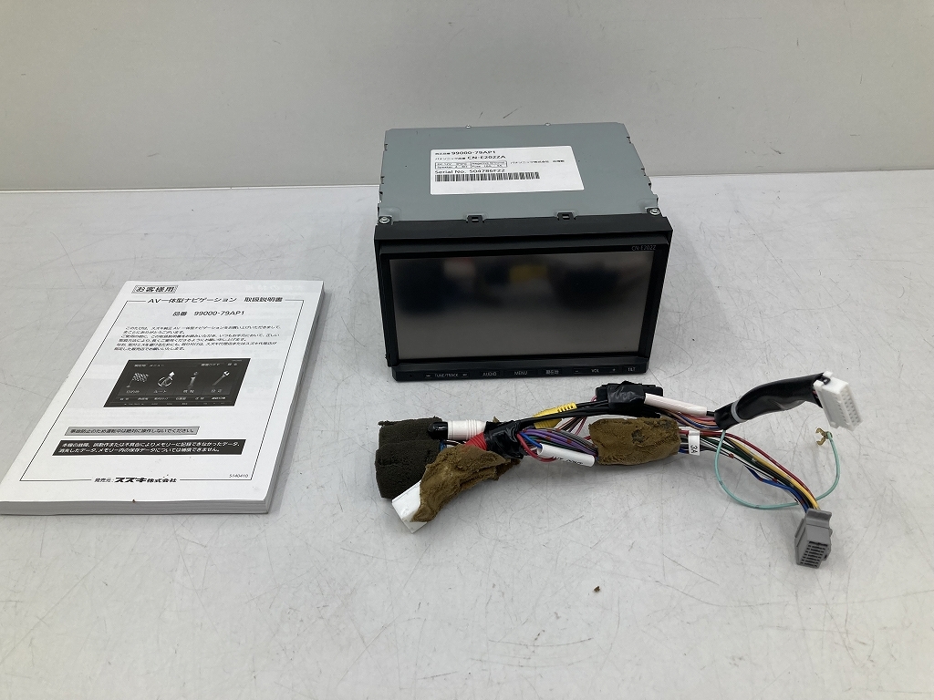 割れ無 動作OK スズキ 純正 Panasonic メモリーナビ CN-E202ZA 99000-79AP1 CD ワンセグ (YU1087)