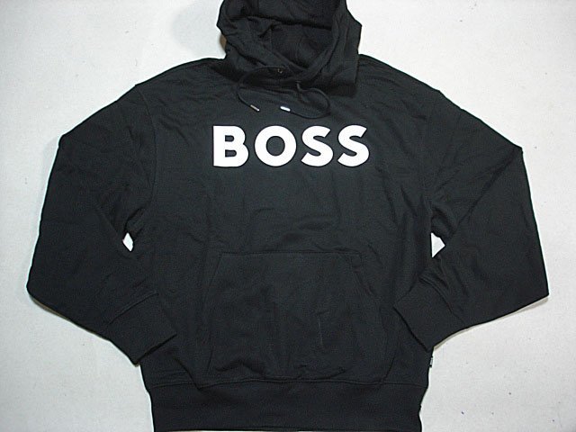 Hugo boss プリントパーカー ライン パーカー 黒 ロゴ boss パーカーの通販