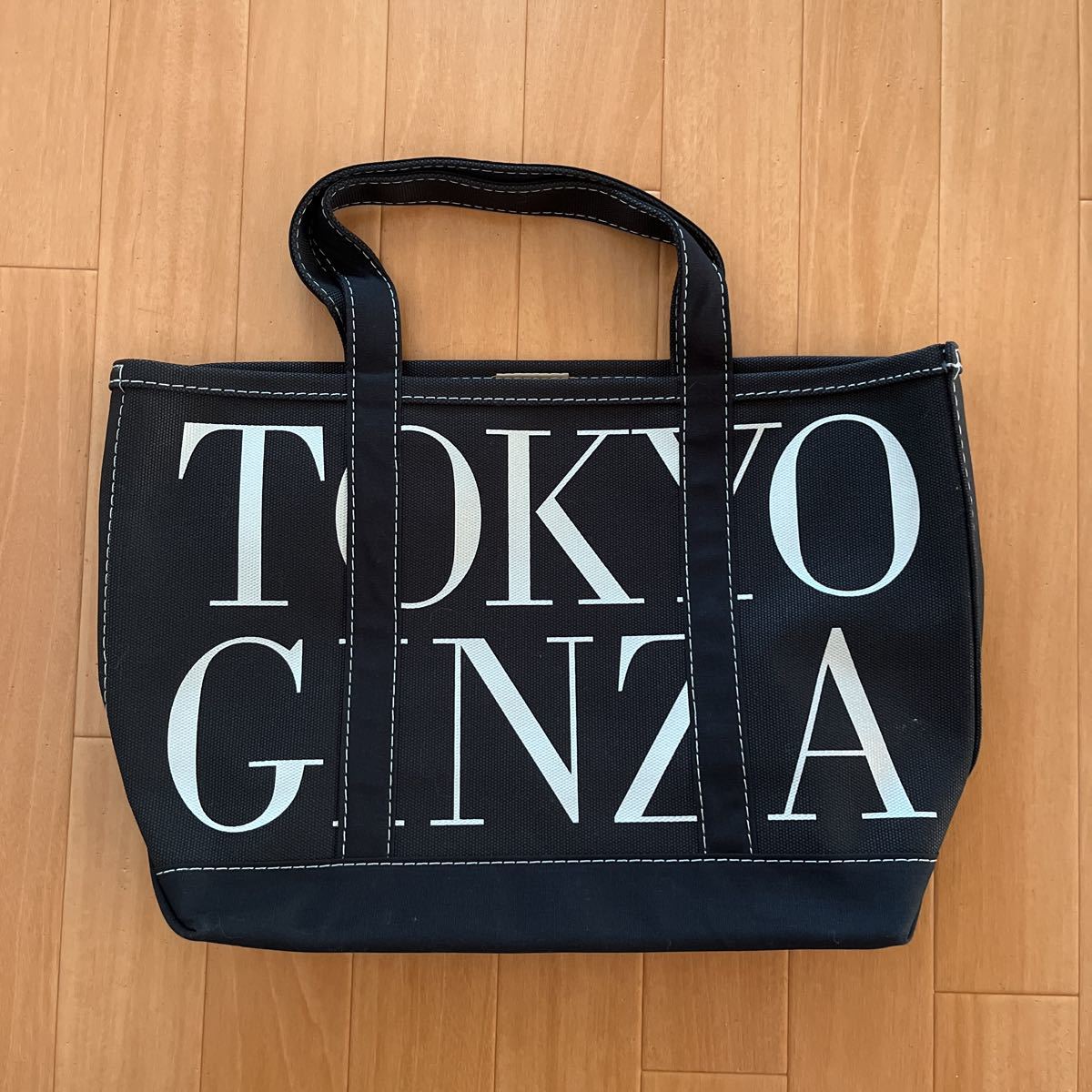 未使用　llbean 限定　バッグ　東京　銀座　TOKYO GINZA エルエルビーン　トート　ブラック　黒　シルバー