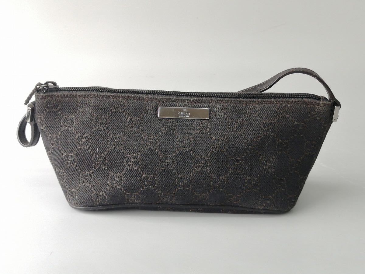 アクセサリーポーチ グッチ GUCCI ミニバッグ GGキャンバスレザー GG柄 