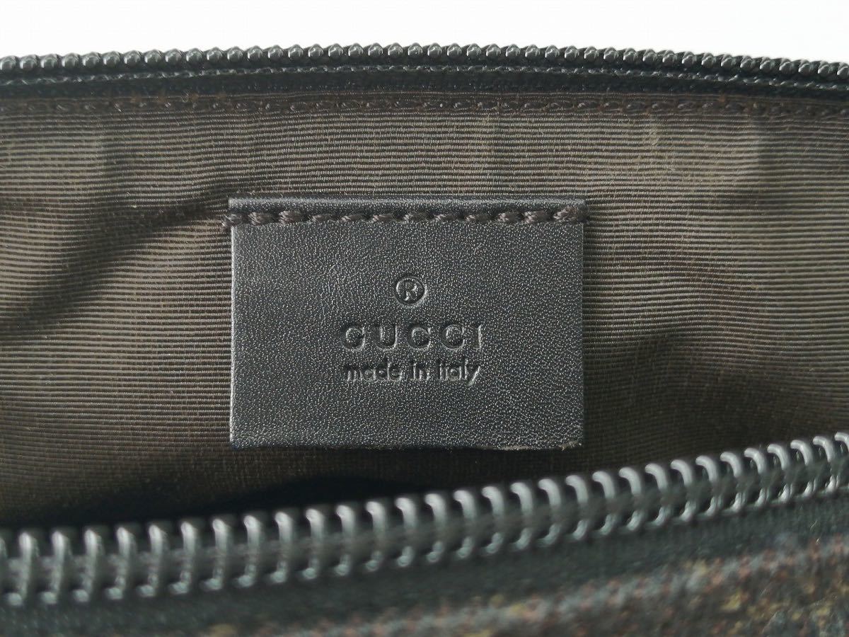 アクセサリーポーチ グッチ GUCCI ミニバッグ GGキャンバスレザー GG柄 
