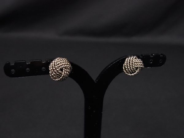 1円 TIFFANY&Co. ティファニー サマセットツイストノット SV925 ピアス アクセサリー レディース シルバー系 AL4880