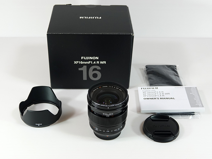 ●【超美品】FUJIFILM 富士フイルム FUJINON XF16mm F1.4 R WR 純正フィルター付き