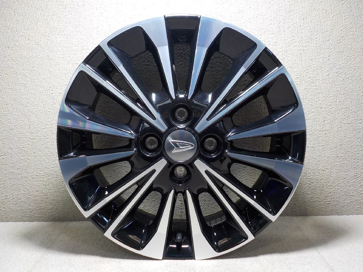☆ガリ傷無し☆ ダイハツ純正 タントカスタム RS LA650S LA660S 15インチ アルミホイール 1本 15×4.5J＋45 PCD100 4穴●23012575三L105●