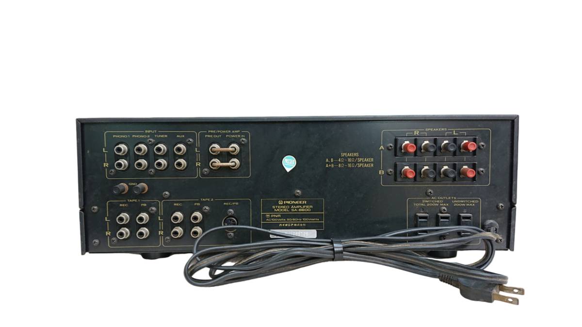 プリメインアンプ パイオニア 『sa-8800 』オーバーホール・整備品