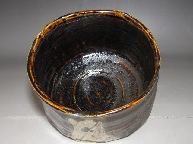 古織部茶碗「侘びの友」表千家十二代惺斎花押の名品☆c599 工芸品 古