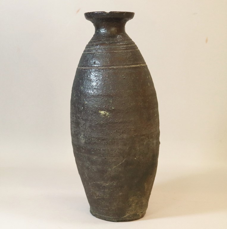 川淵直樹 作 粉引 徳利 高さ約17cm 酒器 川淵直樹 作 粉引 徳利 高さ約