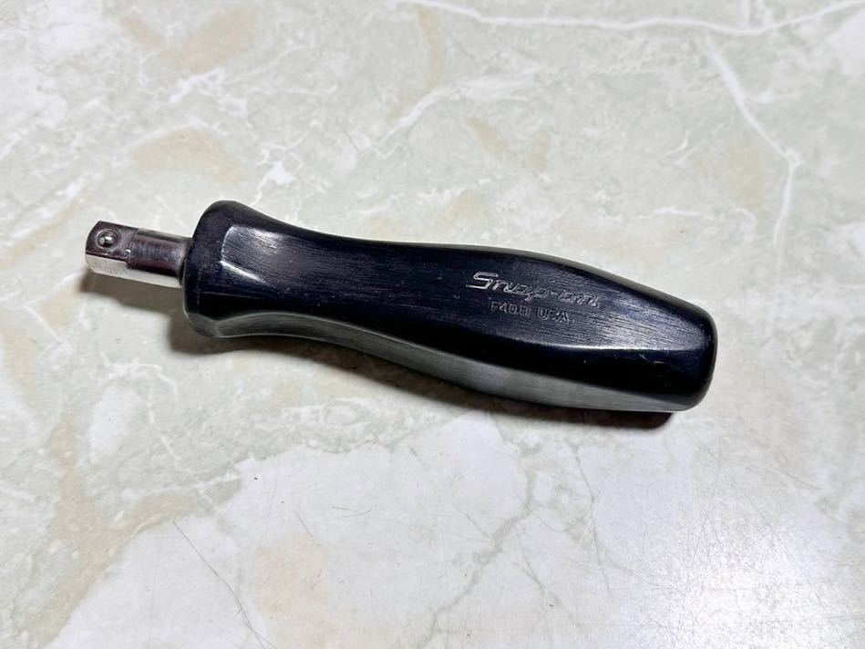 Snap-on スナップオン 旧グリップ 3/8 ソケット ドライバー ボックス レンチ F40B ブラック